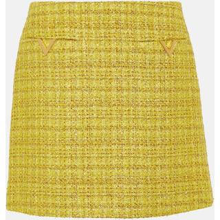 Valentino VGold tweed miniskirt - yellow - XXXS
