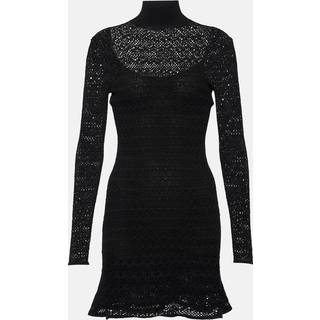 Tom Ford Open-knit minidress - black - XL