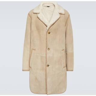 Loro Piana Sedrun shearling-lined suede coat - brown - EU 52