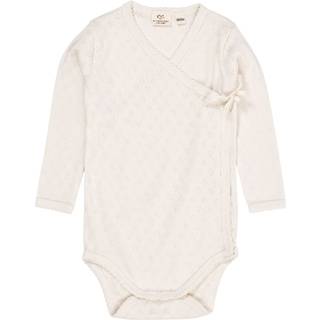 Copenhagen Colors Babybody I Pointelle Cremefarvet 68 cm  Creme  68 cm  kvinde