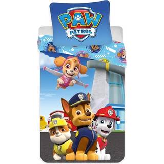 Paw Patrol sengetøj - 140x200 cm - Hvalpe venner - 2 i 1 design