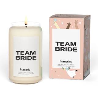 Homesick duftlys til hjemmet (Team Bride) - 13,75 oz Langvarig naturlig soja voks blend jar stearinlys gaver til kvinder og mænd 60-80 timers for