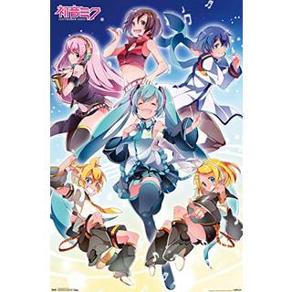 Trends International Hatsune Miku - Group Wall Plakat 22.375 """" X 34 """" Premium Unframed Version