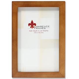 Lawrence Frames 766046 Nutmeg Wood Picture Frame 4 by 6-tommer