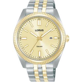 Lorus Quartz Gents Two-Tone Gold Dial Men's Watch RH972QX9
