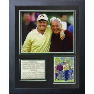 Legends dør aldrig Jack Nicklaus og Arnold Palmer Portrait Collage Photo Frame 11 """" X 14 """"