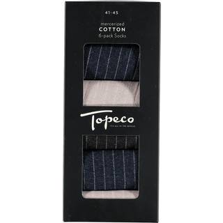 Topeco 6-pak Men Mercerized Cotton Multi Pack Socks - Mixed - Str 41/45