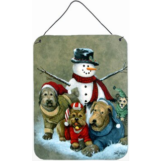 """" Caroline's Treasures PJC1010DS1216 Saml dine venners snemand med hundev?g eller d?r h?ngende tryk 16 x 12 """" """" Multicolor """"