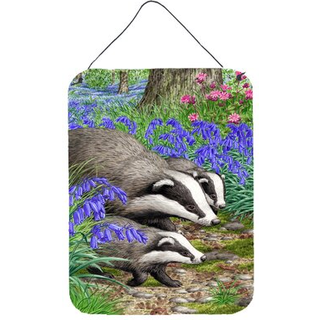 """" Caroline's Treasures Badgers Wall eller Door Hanging Prints ASA2021DS1216 16HX12W multicolor """"