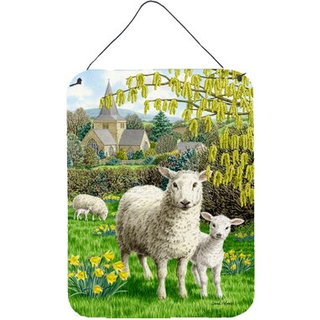 """" Caroline's Treasures Sheep Wall eller Door Hanging Prints ASA2024DS1216 16HX12W multicolor """"