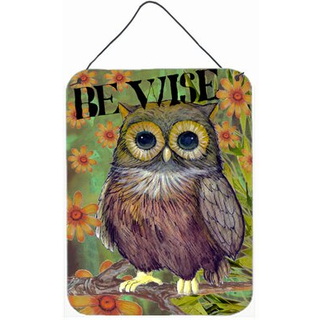 """" Caroline's Treasures PJC1029DS1216 V?r klog Owl Wall eller Door Hanging Prints 16 X 12 """" ""Multicolor"" ""