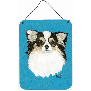 """" Caroline's Treasures MH1029DS1216 Chihuahua Blue Portrait Wall eller Door Hanging Prints 16 X 12 """" ""Multicolor"" ""