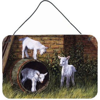 """" Caroline's Treasures Goats af Daphne Baxter Wall eller Door Hanging Prints BDBA0232DS812 8HX12W """"