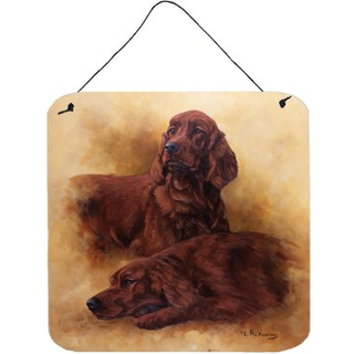 """" Caroline's Treasures Red Irish Setters Portrait by Michael Herring Wall eller Door Hanging Prints HMHE0181DS66 6HX6W multicolor """"