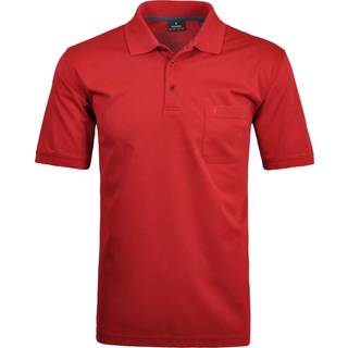RAGMAN Herren Polo-Shirt rot