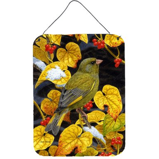 """" Caroline's Treasures European Greenfinch Wall eller Door Hanging Prints ASA2069DS1216 16HX12W Multicolor """"