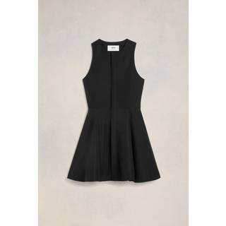 Ami Paris Godet cotton poplin shirt dress - black - L