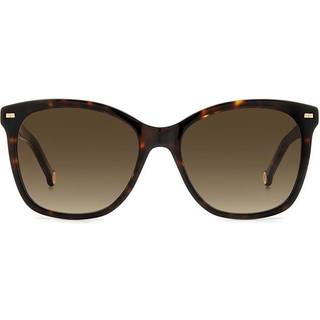 Carolina Herrera Kvinde HER 0137/S O63/HA Solbriller Acetat Havana/Rød Brun Cat Eye Skygge
