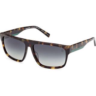 Timberland Mand TB9342 53R Solbriller Acetat Havana Grøn Firkantet Polariseret Skygge