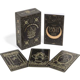 Otte otte mirakler mystisk guldfolie og sorte tarotkort med guidebog til begyndere Tarot -l?sere; Stort tarotd?k omfattende guidebog symbolsk bet