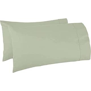 1000 TC Sage King Pillowcases S?t p? 4 100% egyptiske bomuldspude sager med lang h?fteklammer bomuld og sateen v?vet silkeagtigt hotel - som seng