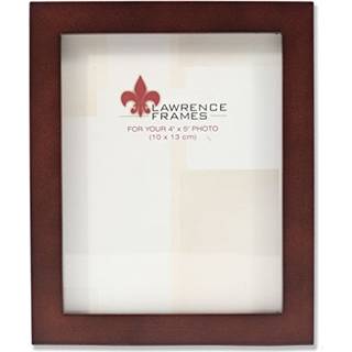 Lawrence Frames 755945 Espresso Wood Picture Frame 4 med 5-tommer