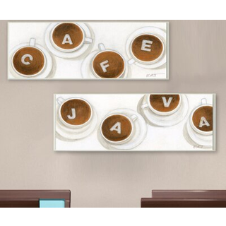 Stupell Home Decor Collection skal have Java og Cafe Rectangle Duo Kitchen Wall Plaque