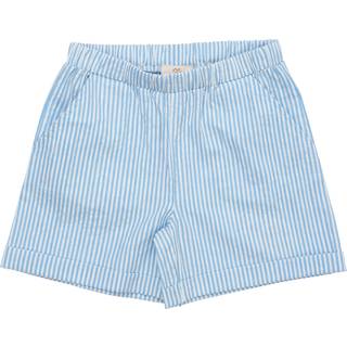 Copenhagen Colors Stribet Shorts Himmelblå 104cm  Blå  104 cm  Unisex