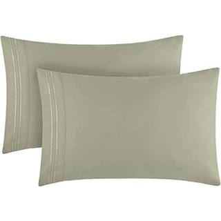Mellanni Pillow Cases - 2 PC Iconic Collection Pillowcases - Luxury Extra Soft Cooling Pillow Covers - Konvolutlukning (Standard/Queen 20 """" X30