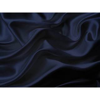 MK Collection 4pc Soft Silky Satin Solid Color Deep Pocket Sheet Set (Navy Blue Queen)