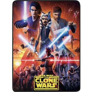 Syv gange Six Star Wars Clone Wars End Super Plush Throught T?ppe 46 """" X 60 """" (117 cm x 152 cm)