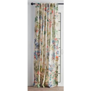 Maison d 'Hermine 100% bomuldsgardin bambus beige et panel gardin til stuer sovev?relser kontorer skr?ddersyet med en stanglomme og loop for let