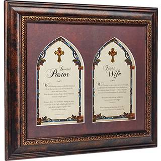 Faithworks Pastors kone indrammet v?g/bordplade kunst 17 x 14