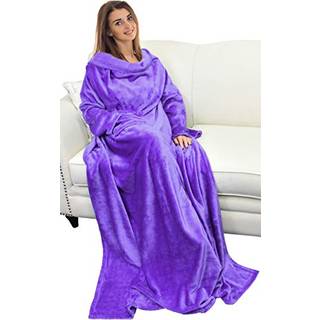 Catalonien B?rbart t?ppe med ?rmer og lomme hyggeligt bl?dt fleece mink mikro plys indpakning kaster t?ppe kappe til kvinder og m?nd