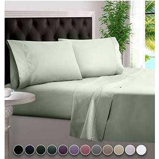 Bampure Luxury Series Full Sheet Set - 100% ren viskose afledt af bambusplader i fuld størrelse ark sæt - Super bløde køleblade til varme sveller