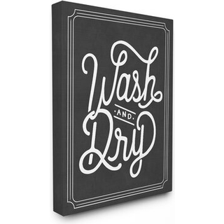 Stupell hjem d? Cor vask og t?r typografi strakt l?rred v?gkunst 16 x 1,5 x 20 stolt fremstillet i USA