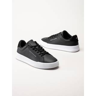 Logo Leather Court Trainers