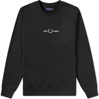 Fred Perry Herren Pullover schwarz unifarben