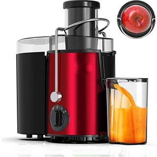 Royalty Line Slowjuicer 700W / 2 Hastigheder - Med Juicebeholder - Rød/sort