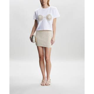 Magda Butrym Skirt Crochet Mini FR 38 (EUR 36) - Creme - FR 38 (EUR 36)