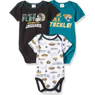 Gerber Unisex Baby Baby Boys NFL 3 Pack Short Sleeveve Onesie Bodysuit Team Farve 18 m?neder