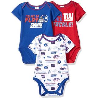 Gerber Unisex Baby Baby Boys NFL 3 Pack Short Sleeveve Onesie Bodysuit Team Farve 18 m?neder