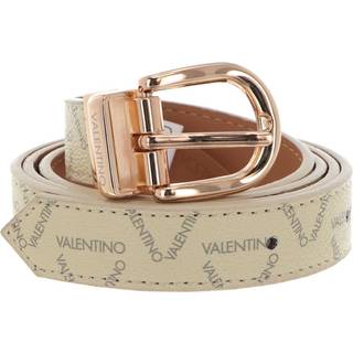VALENTINO Liuto Logo Belt W120 Ecru / Multi / Oro - kürzbar