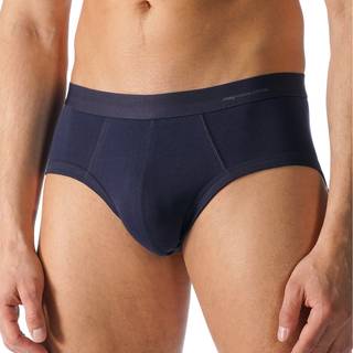 Mey Herren Men-Slip blau Pima unifarben