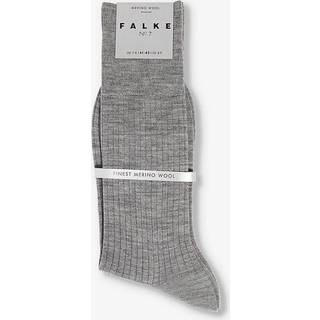 Falke Herren Socken grau Merinowolle unifarben