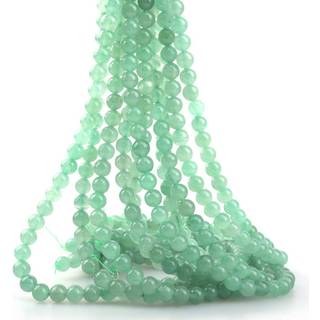 ICAI perler 4mm Natural Green Aventurine ædelsten Runde løse stenperler til smykker, der fremstiller DIY håndværk design 1 streng 15 """" Appr.