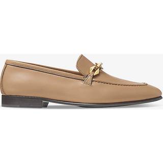 Jimmy Choo Diamond Tilda leather loafers - beige - EU 39.5