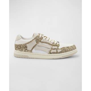 Amiri Skel Top glitter leather-trimmed sneakers - multicoloured - EU 37