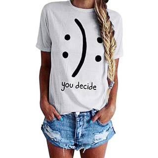 Blackmyth Womens T-shirts Bomuld Funny Grahpic Design Casual Short Sleeve Top Tees White XX-Large