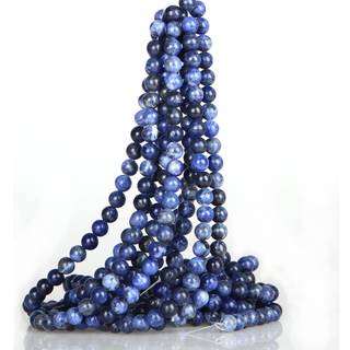 ICAI perler 4mm Natural Sodalite Stone Round Loose Stone Perles til smykker Making DIY Crafts Design 1 Strand 15 """" Appr.98-100pcs